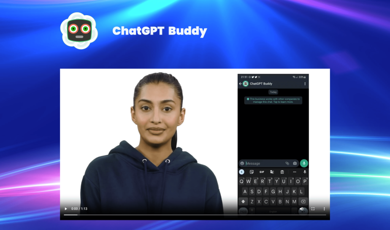 Screenshot of ChatGPT Buddy from https://chatgptbuddy.com/
