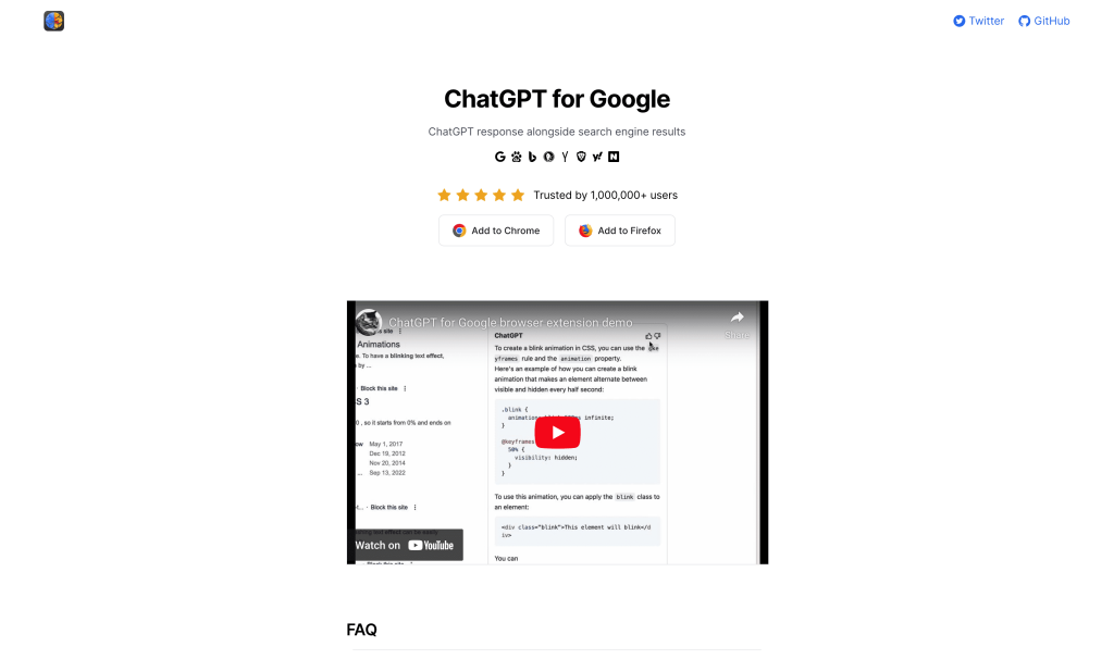 Screenshot of ChatGPT for Google from https://chatgpt4google.com/