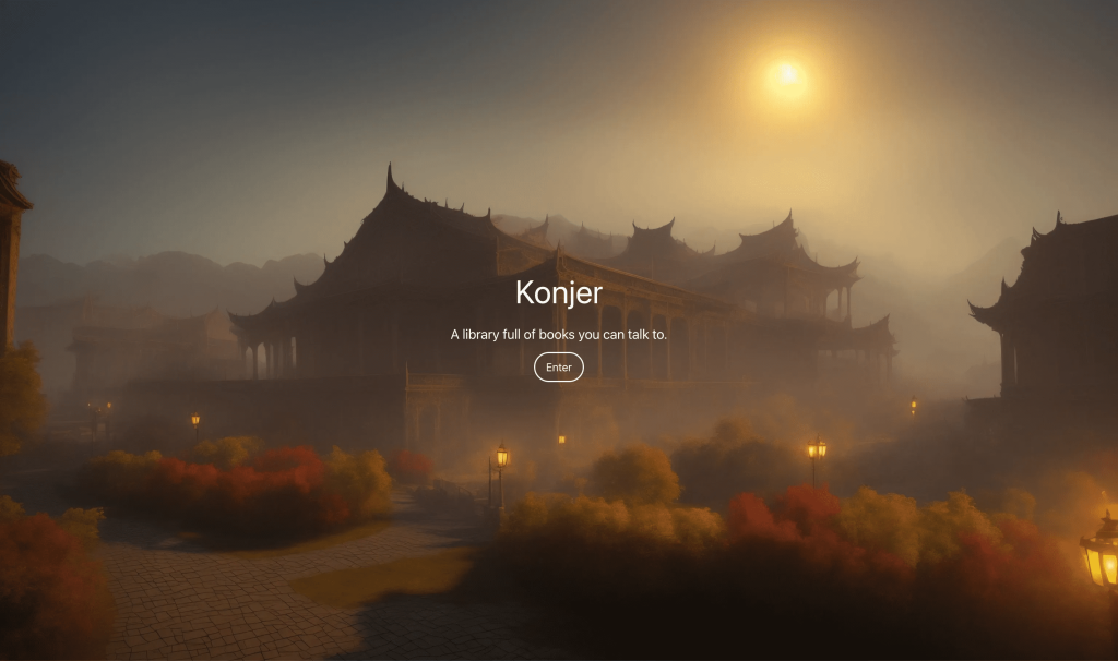 Screenshot of Konjer from https://konjer.xyz/