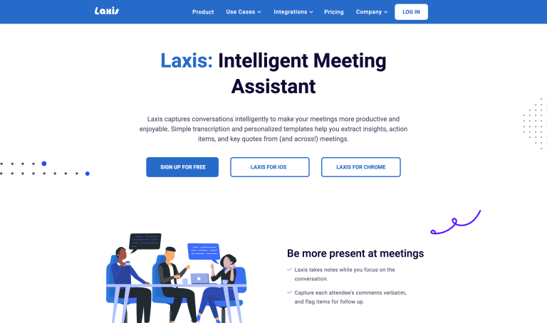 Screenshot of Laxis from https://www.laxis.com/