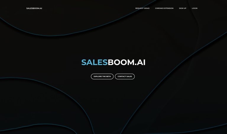 Screenshot of Salesboom.AI from https://salesboom.ai/